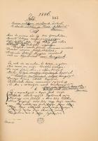 Arany János: Toldi. Bp., 1967., Petőfi Irodalmi Múzeum. Az OSZK Kézirattárának tulajdonában lévő ere...