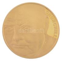 Nagy-Britannia 2015. 5P Au "Sir Winston Churchill halálának 50. évfordulója" sorszámozott tanúsítvánnyal, kapszulában (39,94g/0.9167/38,61mm) T:PP fo., ujjlenyomat Great Britain 2015. 5 Pound Au "50th anniversary of the death of Sir Winston Churchill" with numbered certificate in capsule (39,94g/0.9167/38,61mm) C:PP spotted, fingerprint