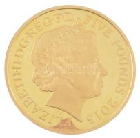 Nagy-Britannia 2015. 5P Au "Sir Winston Churchill halálának 50. évfordulója" sorszámozott ...