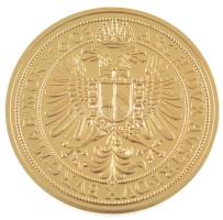 DN "Történelmi aranypénzek - Rudolf 10 dukát, 1603" aranyozott Cu-Zn utánveret "COPY&...