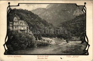 Herkulesfürdő, Baile Herculane; Livia nyaraló / Villa. Art Nouveau (EK)