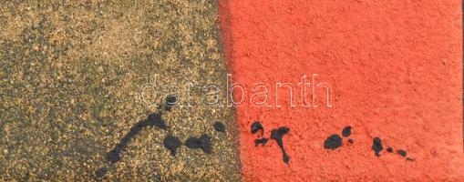 Székács Zoltán (1954-): "Andante". Vegyes technika, vászon, jelzett a hátoldalán. Dekoratí...