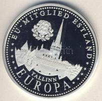 Európai Unió DN "Észtország EU-tag" Ag emlékérem 20g T:PP