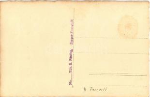 Zernest, Zernyest, Zarnesti; Barca folyó partja télen / Barsa riverside in winter. B. Füsting Brasov...