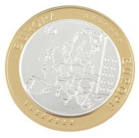 DN "Európa pénzei - Vatikán" fém emlékérem, peremen sorszámozott T:PP