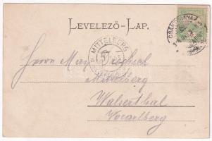 1905 Csáktornya, Cakovec; Iskola utca, üzletek. Fischel Fülöp (Strausz Sándor) kiadása / street, sho...