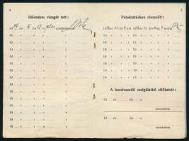 1938 Kispest, villamos kocsivezetői igazolvány