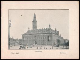cca 1900 Koppenhága, városképes album 48 db képpel
