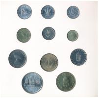 1993. 10f-200Ft (11xklf) forgalmi sor, benne 200Ft Ag "MNB", "Magyarország pénzérméi&...