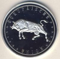 Európai Unió DN "Adenauer - De Gaulle" Ag emlékérem 20g T:PP