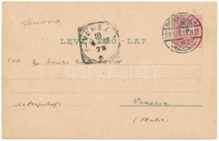 1899 (Vorläufer) Szilágycseh, Cehu Silvaniei; Római katolikus templom, Horváth Imre üzlete és saját ...