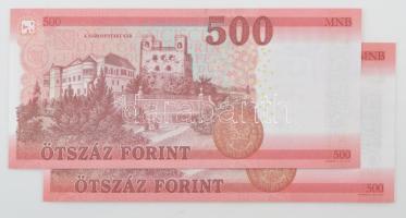 2018. 500Ft (2x) "EF 1766875", "EG 7149282" T:I,I-