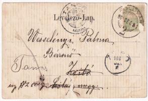 1903 Hídvég, Haghig; Nemes kastély és kápolna. Verl. J. E. von Steegmüller Photograf / castle and ch...