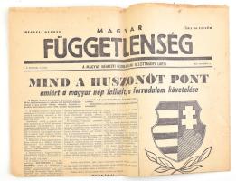 1956 6 db forradalmi újság: Magyar Honvéd, Kis Ujság, Magyar Ifjúság, Igazság, Valóság, 1956. novemb...