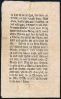 1856 Buda (Ofen), Eine Bittschrift bei Maria Hilf auf dem Lechfeld, 4p