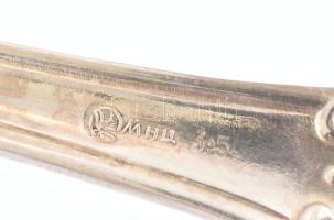 12 db Kolcsuginszkij szovjet, ezüstözött desszertes villa, jelzett, szép állapotban h: 18 cm