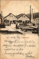 1902 Anina, Stájerlakanina, Steierdorf; Puddlingshütte / vasgyár, iparvasút. Hollschütz kiadása / iron factory, ironworks, industrial railway (fl)
