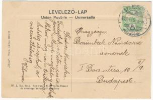 1911 Szilágysomlyó, Simleu Silvaniei; Termény tér, izraelita templom, zsinagóga, Kovács Mihály, Mosk...