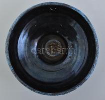 Mihály Béla: Ikebana. Jelzett, hibátlan, d: 19 cm