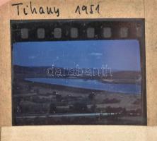 1951 Tihanyi tájképek, 4 b diapozitív, 5×4,5 cm