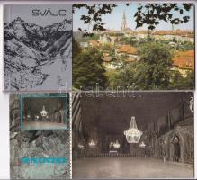 7 db modern külföldi képeslapfüzet / 7 modern non-Hungarian postcard booklets