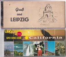 7 db modern külföldi képeslapfüzet / 7 modern non-Hungarian postcard booklets