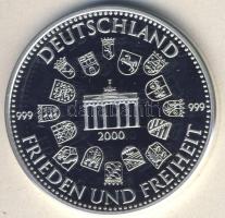 Németország 2000. "Az új Bundestag megnyitása" Ag emlékérem 15g T:PP