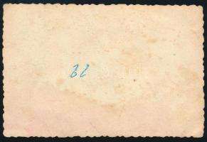 cca 1942 II. világháborús katonai bunker, fotó, felületén törésnyomok, 5,5×8,5 cm