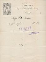 1914 Szeged, Hermes cipőelárusító társaság fejléces számlája
