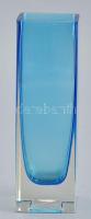 Kék váza, hibátlan, m: 16 cm