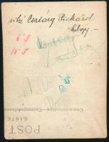 Vitéz Csatáry Richárd hadnagy, hátoldalon feliratozott fotó, 8,5×6,5 cm