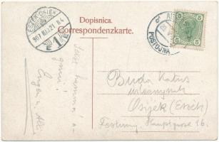 1963 Boldog újévet! Kéményseprő malaccal. Képzőművészeti Alap / New Year greeting, chimney sweeper w...