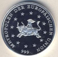 Európai Unió DN "Vatikán-Szent Péter Bazilika" bicolor Ag emlékérem 8g T:PP