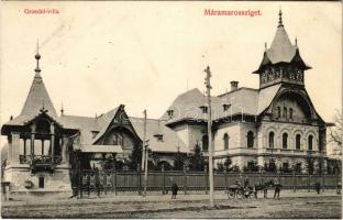 1908 Máramarossziget, Sighetu Marmatiei; Groedel Villa. Wizner és Dávid kiadása