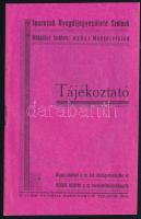 1936 Iparosok Nyugdíjegyesülete Szolnok tájékoztató. Szolnok, Wachs-ny., 11 p. Tűzött papírkötés, jó állapotban.