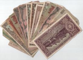 1932-1992. 14 darabos rossz tartású pengő és forint bankjegy tétel + 1916. 1K T:III-,IV