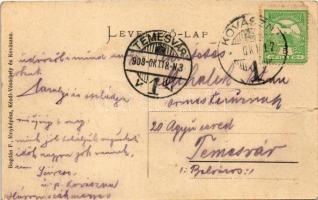 1908 Kovászna, Covasna; Horgász villa. Bogdán F. fényképész (kis szakadás / small tear)