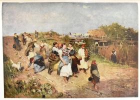 A XIX. század nagy magyar mesterei. Bp., 1956., Képzőművészeti Alap, 4 p. + 20 t. A könyv elején ajá...