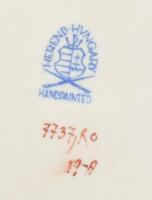 Herendi Rotschild mintás tálka. Kézzel festett, jelzett, hibátlan, 12,5x8,5 cm