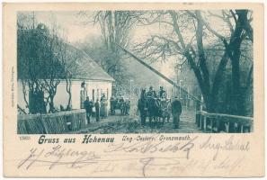 1901 Hohenau an der March, Ung.-Oesterr. Grenzmauth / Osztrák-magyar határ Hohenau és Morvaszentjános között / border between Austria and Hungary, Hohenau - Moravsky Sväty Ján (EK)