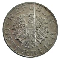 Ausztria 1947. 2Sch Al T:1- apró felületi karc, patina Austria 1947. 2 Schilling Al C:AU tiny surfac...