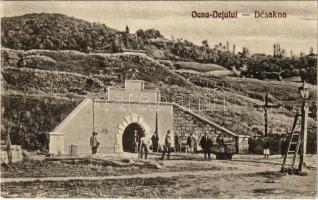 Désakna, Ocna Dejului; sóbánya, iparvasút / salt mine, industrial railway (ragasztónyom / glue marks)