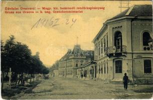 1916 Orsova, M. kir. határszéli rendőrkapitányság. W.L. 1514. / k. ung. Grenzkommissariat / border police station (EK)