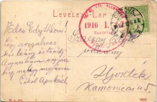 1916 Orsova, M. kir. határszéli rendőrkapitányság. W.L. 1514. / k. ung. Grenzkommissariat / border p...