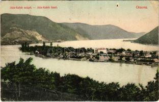 1909 Ada Kaleh, Török sziget Orsova alatt. Divald Károly műintézete 2105-1909. / Turkish island (EK)