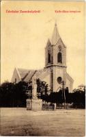 1907 Zsombolya, Hatzfeld, Jimbolia; Római katolikus templom. W.L. 432. / Catholic church (EK)