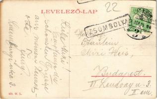 1912 Zsombolya, Hatzfeld, Jimbolia; Gróf Csekonics-féle kastély kertje. W.L. 430. / castle park (EM)