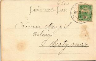 1907 Zsombolya, Hatzfeld, Jimbolia; utca. Perlstein F. kiadása / street view (r)