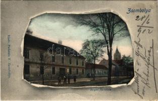 1902 Zsombolya, Hatzfeld, Jimbolia; Polgári fiúiskola. Perlstein F. kiadása / boy school (EK)