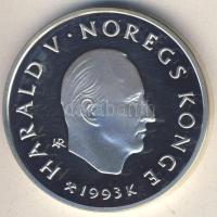 Norvégia 1993. 100K Ag "Olimpia-műkorcsolya" T:PP